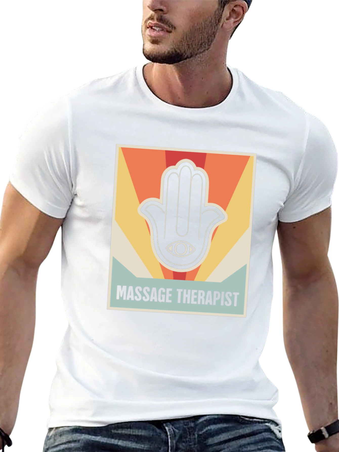 Massage Therapist Retro Graphic T-Shirt