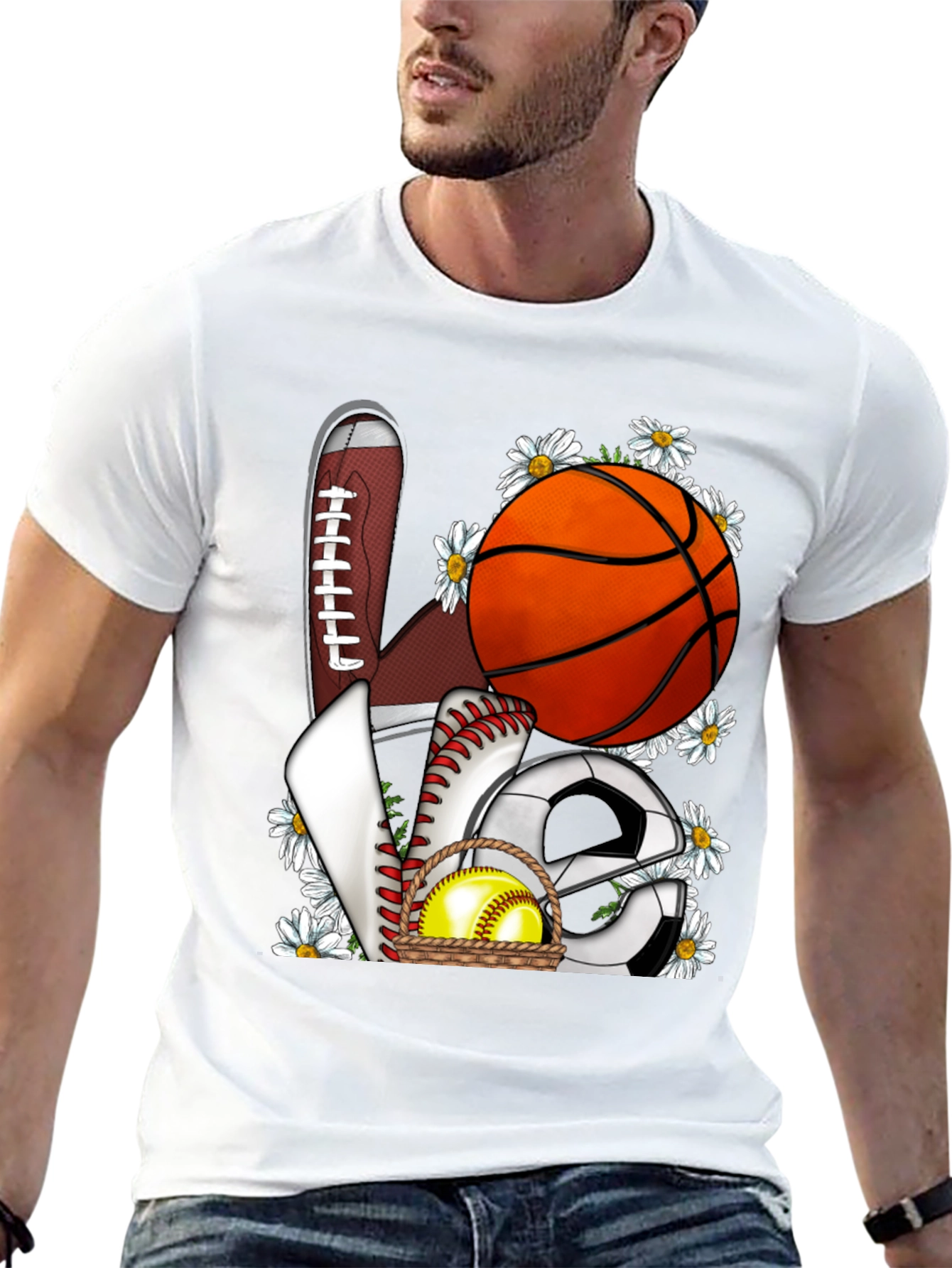 Sports Love Graphic T-Shirt
