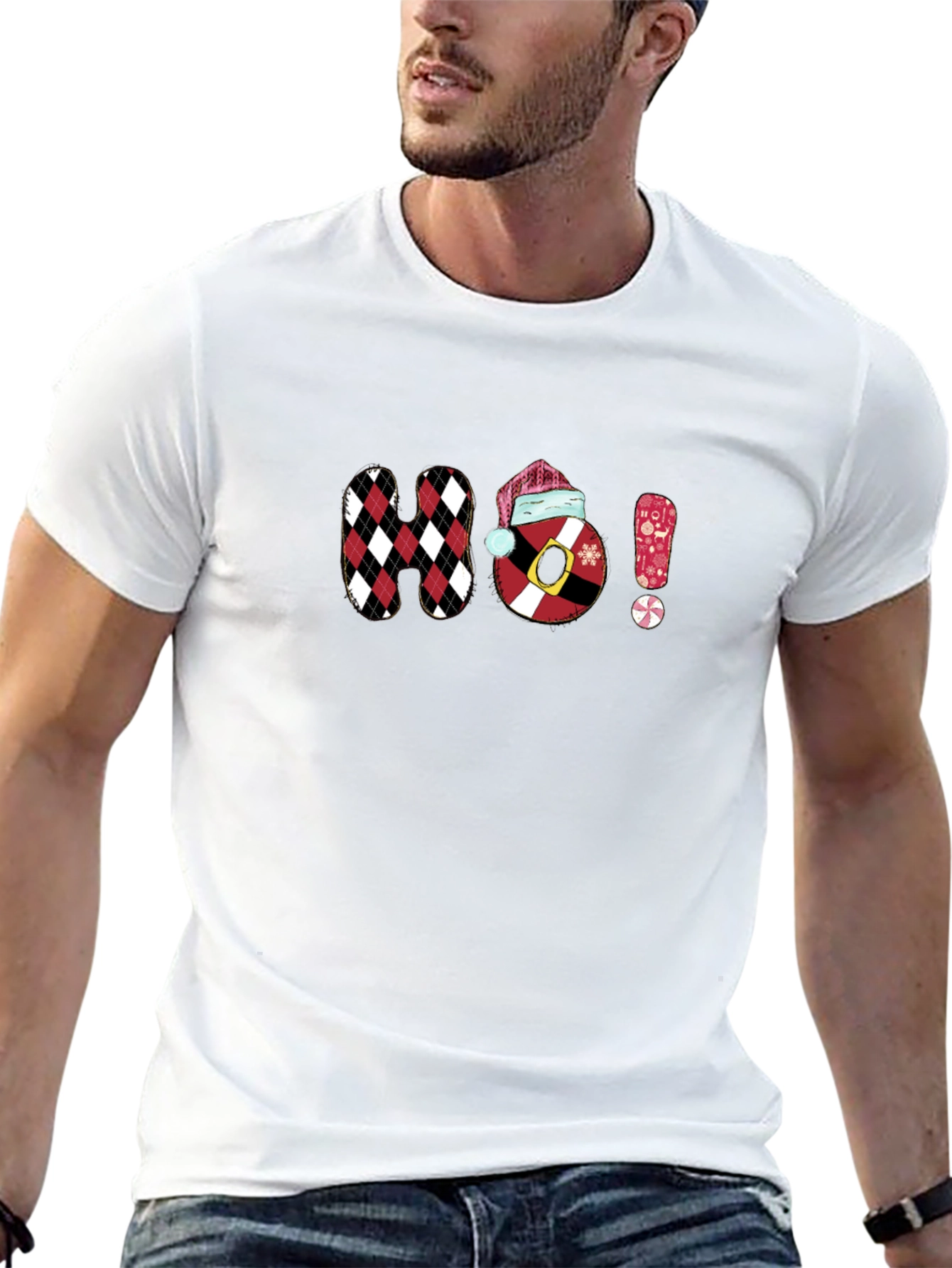 Festive Ho! Graphic Tee - Holiday Cheer