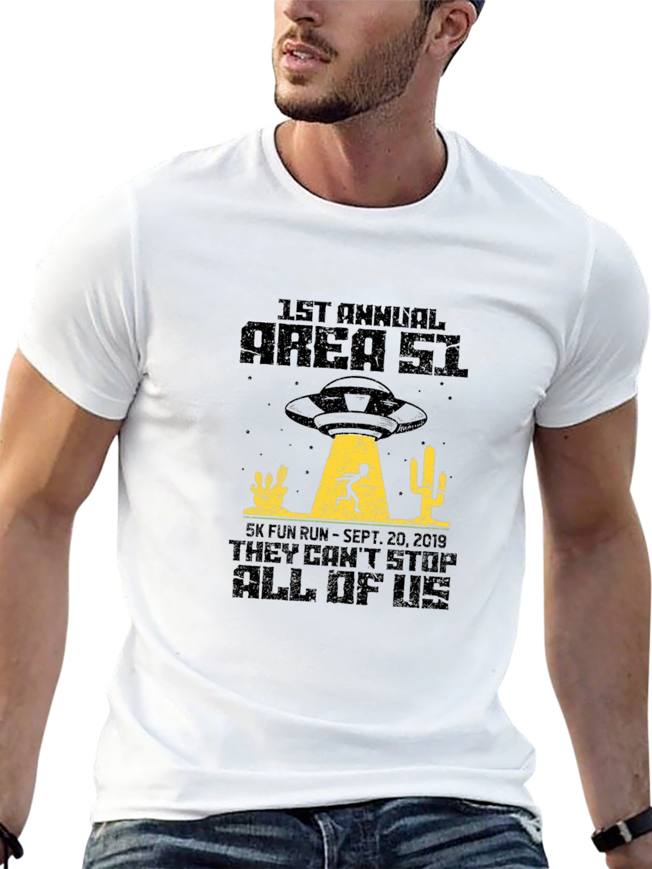 Area 51 5K Fun Run Black T-Shirt