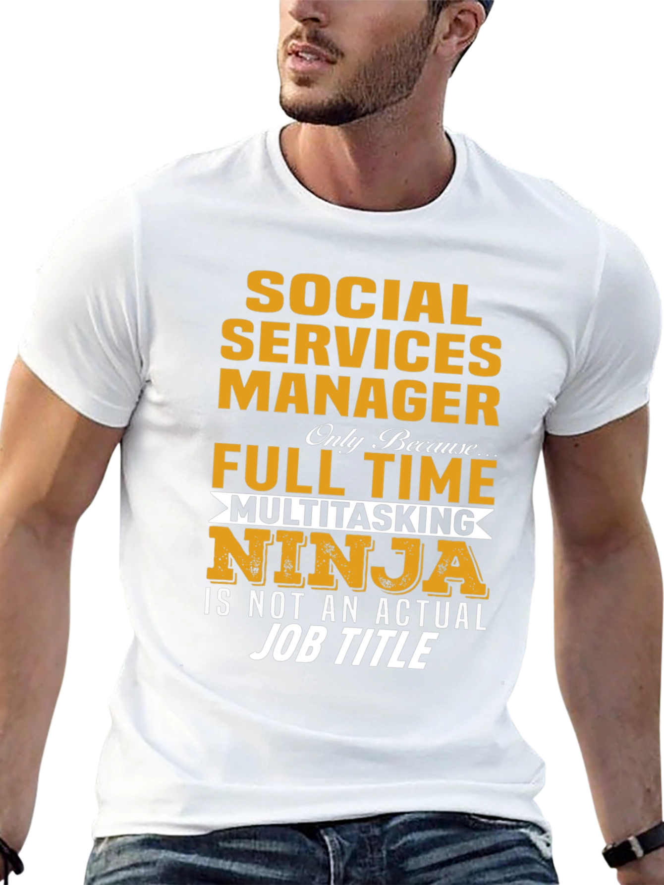 Social Services Manager T-Shirt - Multitasking Ninja