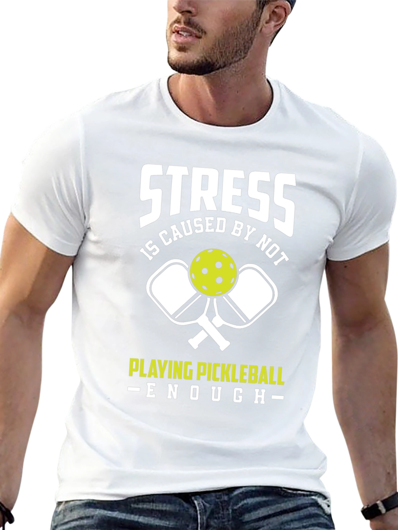 Funny Pickleball T-Shirt - Stress Relief Tee