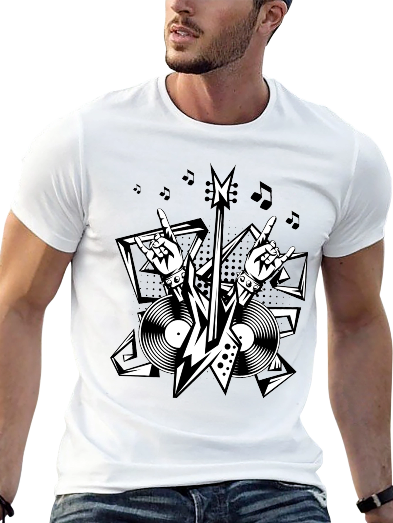 Rock On T-Shirt - Music Lover Tee