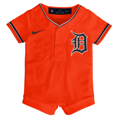 Detroit Tigers Nike Infant Alternate Replica Romper Jersey - Orange