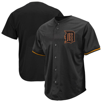 Detroit Tigers Profile Big &amp;amp; Tall Pop Fashion Jersey - Black