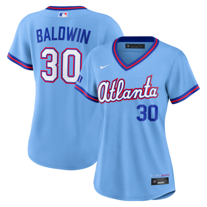 Drake Baldwin Atlanta Braves Nike Women's 2026 City Connect Stadium Jersey - Powder Blue