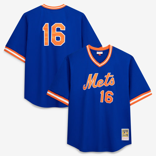 Dwight Gooden New York Mets Profile Big &amp;amp; Tall Cooperstown Collection Mesh Batting Practice Jersey - Royal