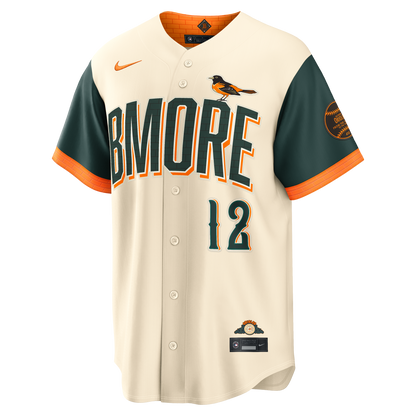 Dylan Beavers Baltimore Orioles Nike 2026 City Connect Stadium Jersey - Cream