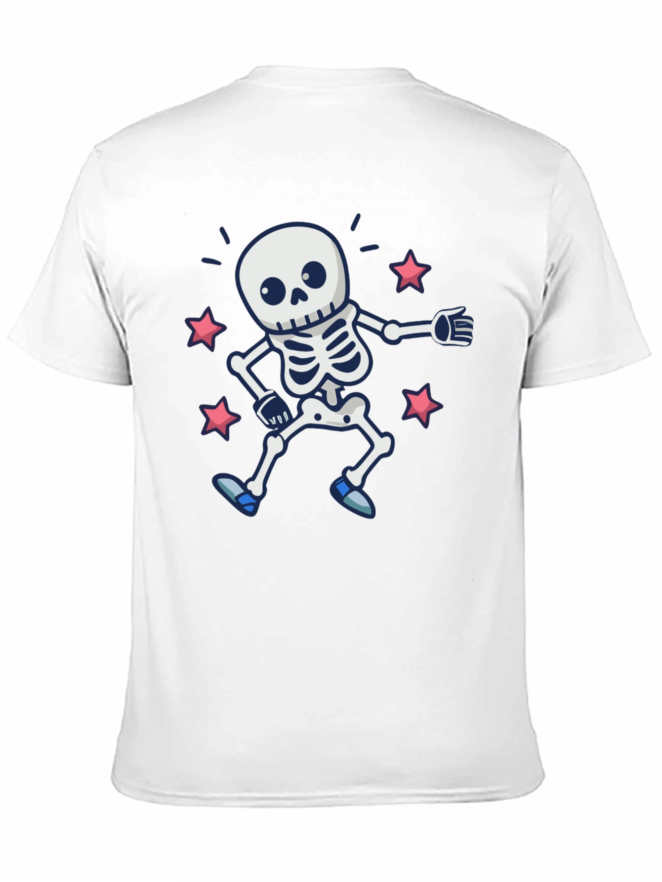 Skeleton Dance Graphic Tee - Spooky & Fun