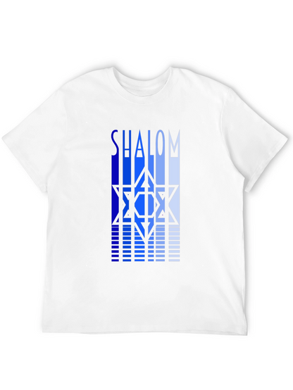 Shalom Star Graphic Tee - Stylish Black T-Shirt