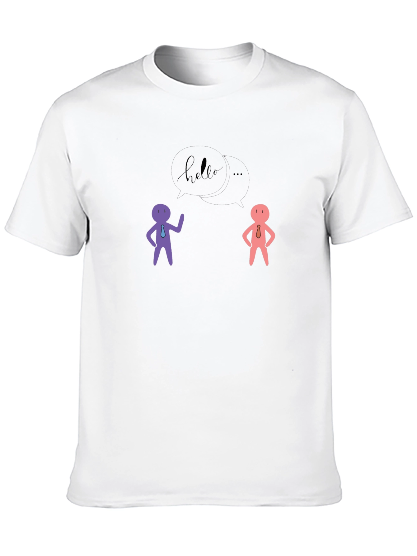 Hello People Black Graphic Tee