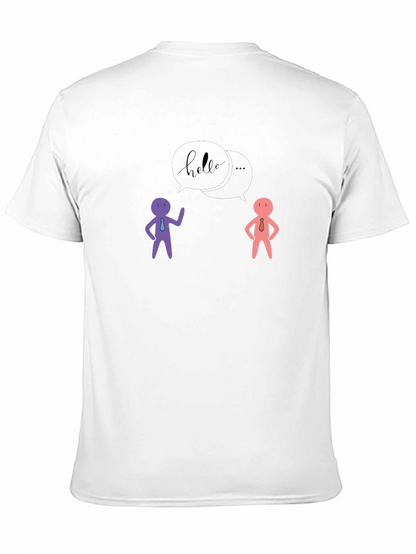 Hello People Black Graphic Tee