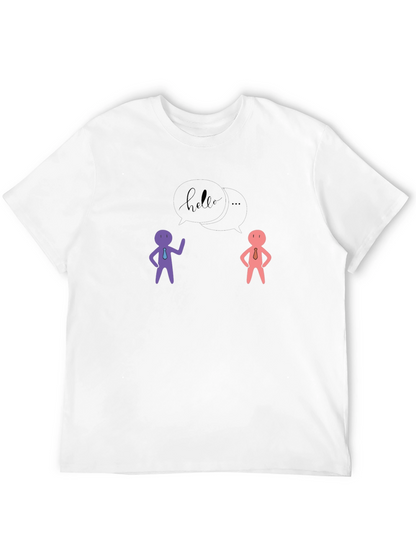 Hello People Black Graphic Tee