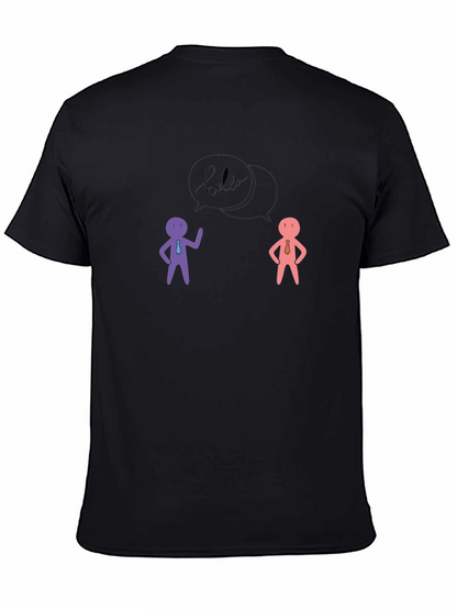 Hello People Black Graphic Tee