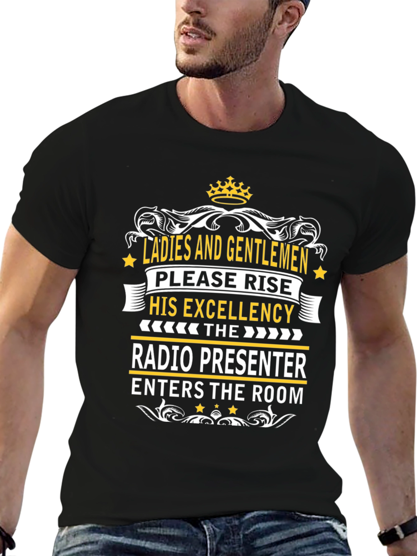Radio Presenter Tee - His Excellency T-Shirt