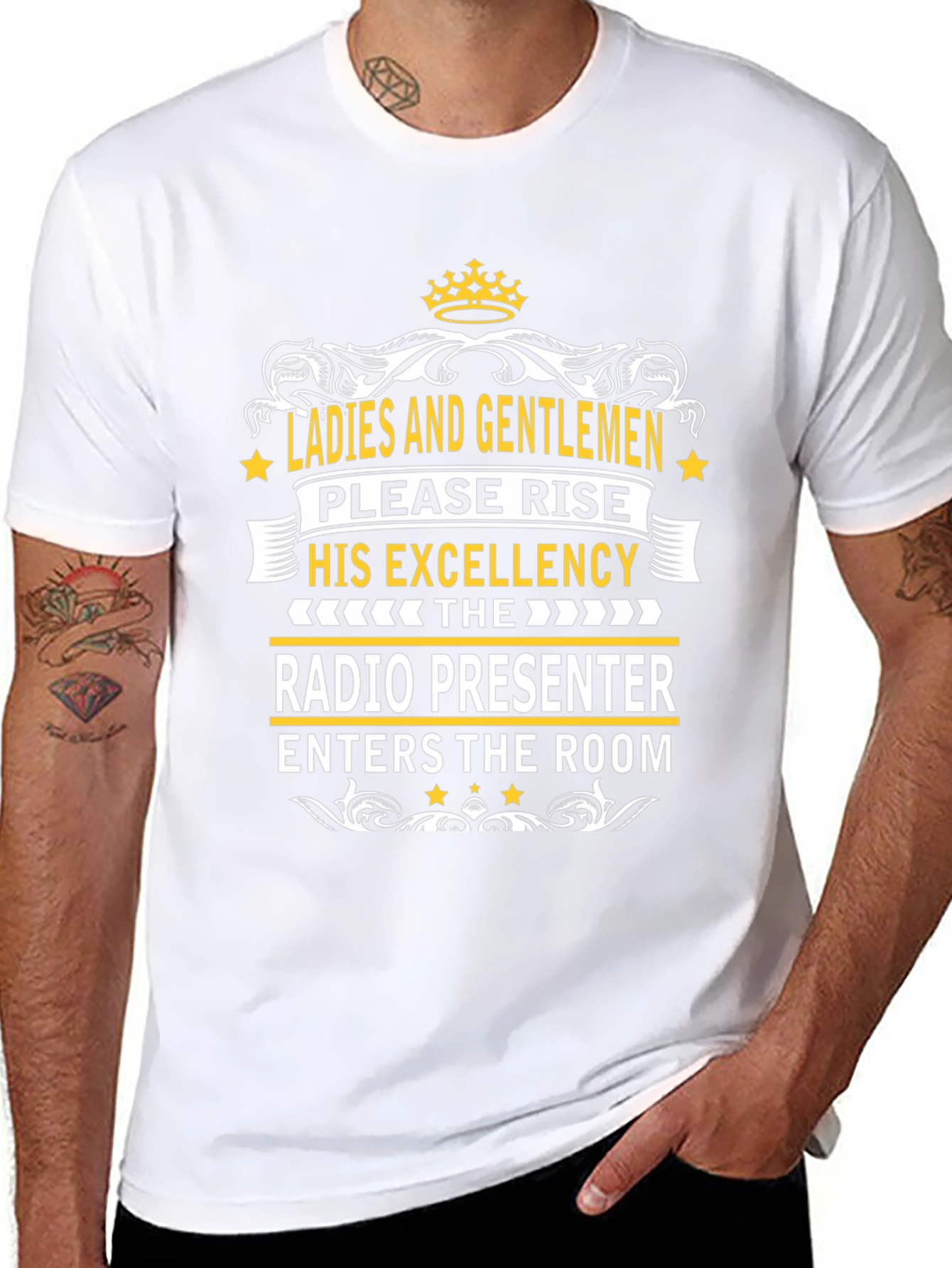 Radio Presenter Tee - His Excellency T-Shirt