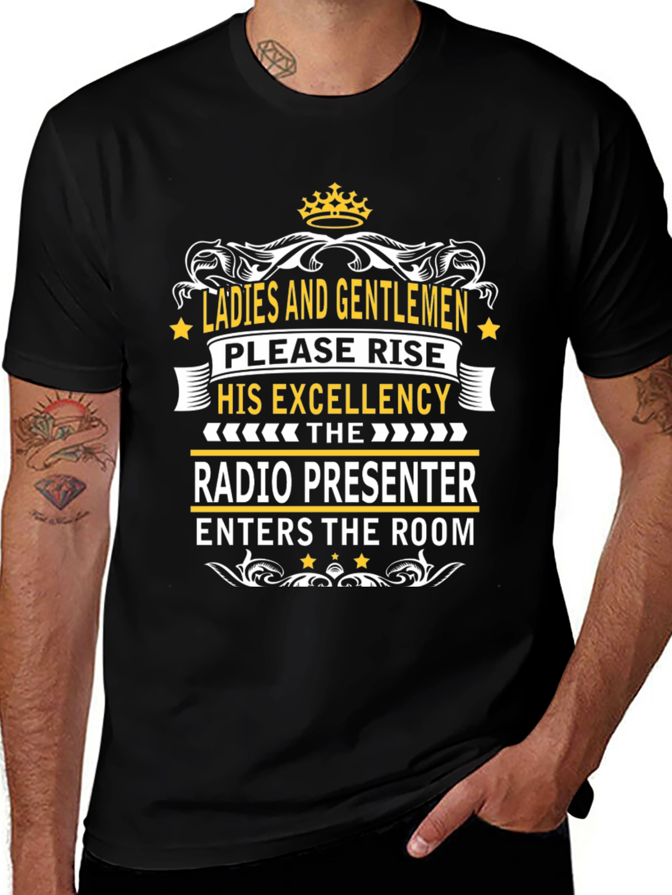 Radio Presenter Tee - His Excellency T-Shirt