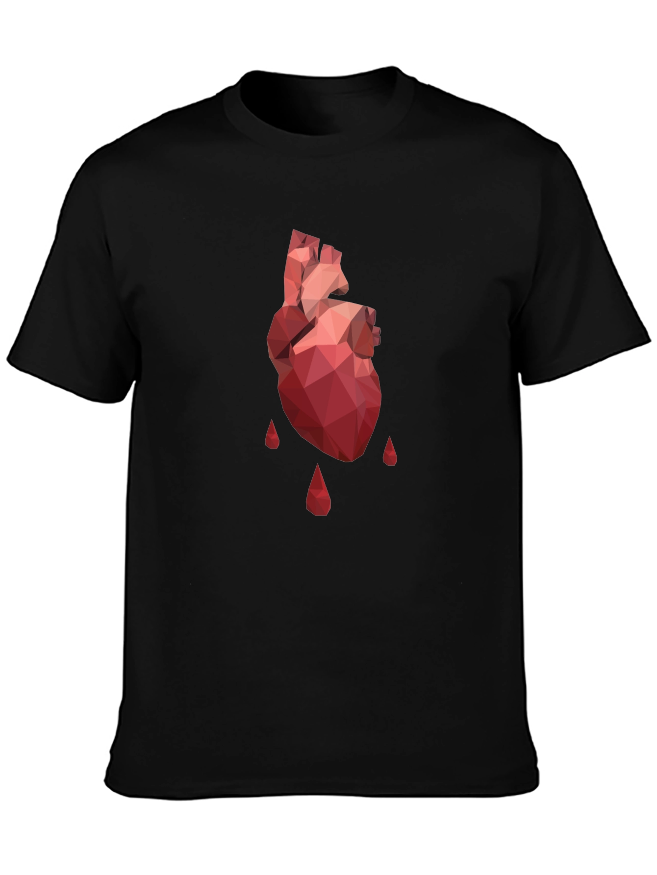Geometric Heart T-Shirt - Modern Graphic Tee