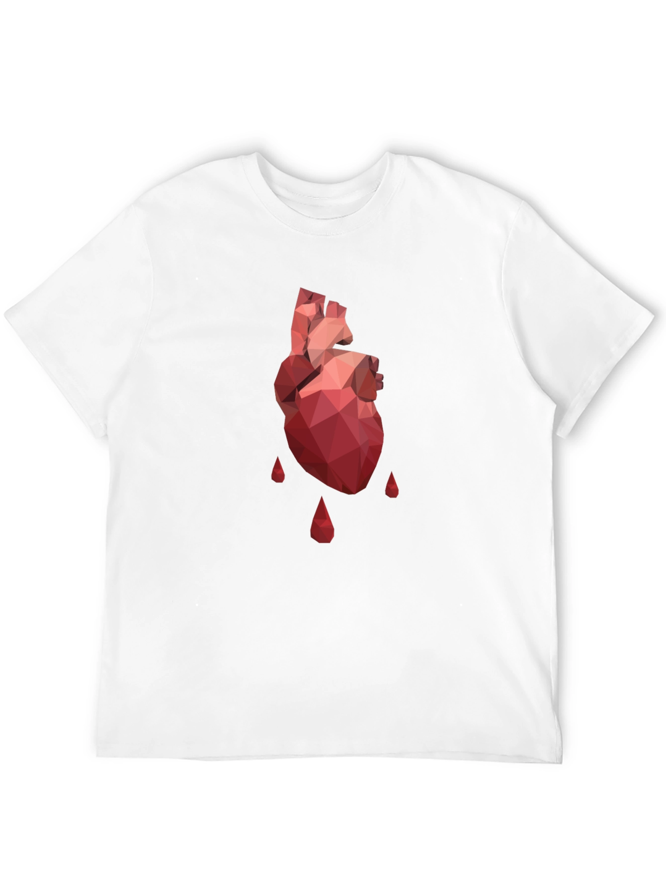 Geometric Heart T-Shirt - Modern Graphic Tee