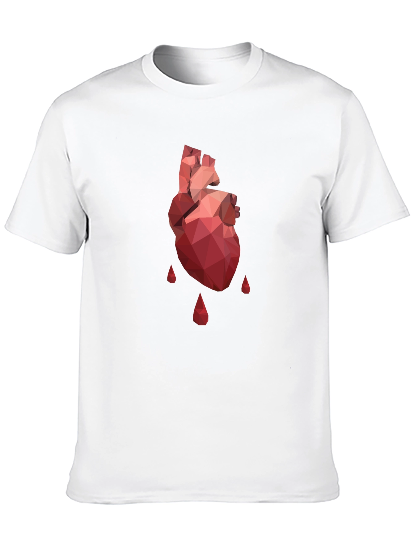 Geometric Heart T-Shirt - Modern Graphic Tee