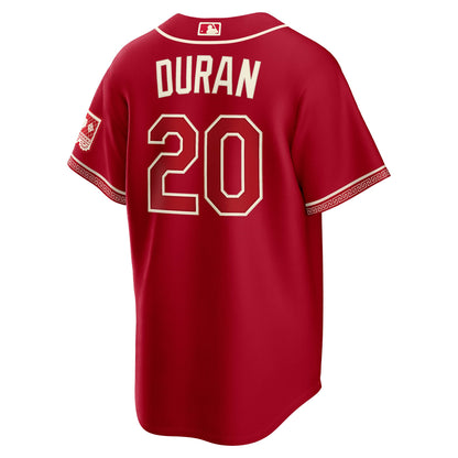 Ezequiel Duran Texas Rangers Nike 2026 City Connect Stadium Jersey - Red