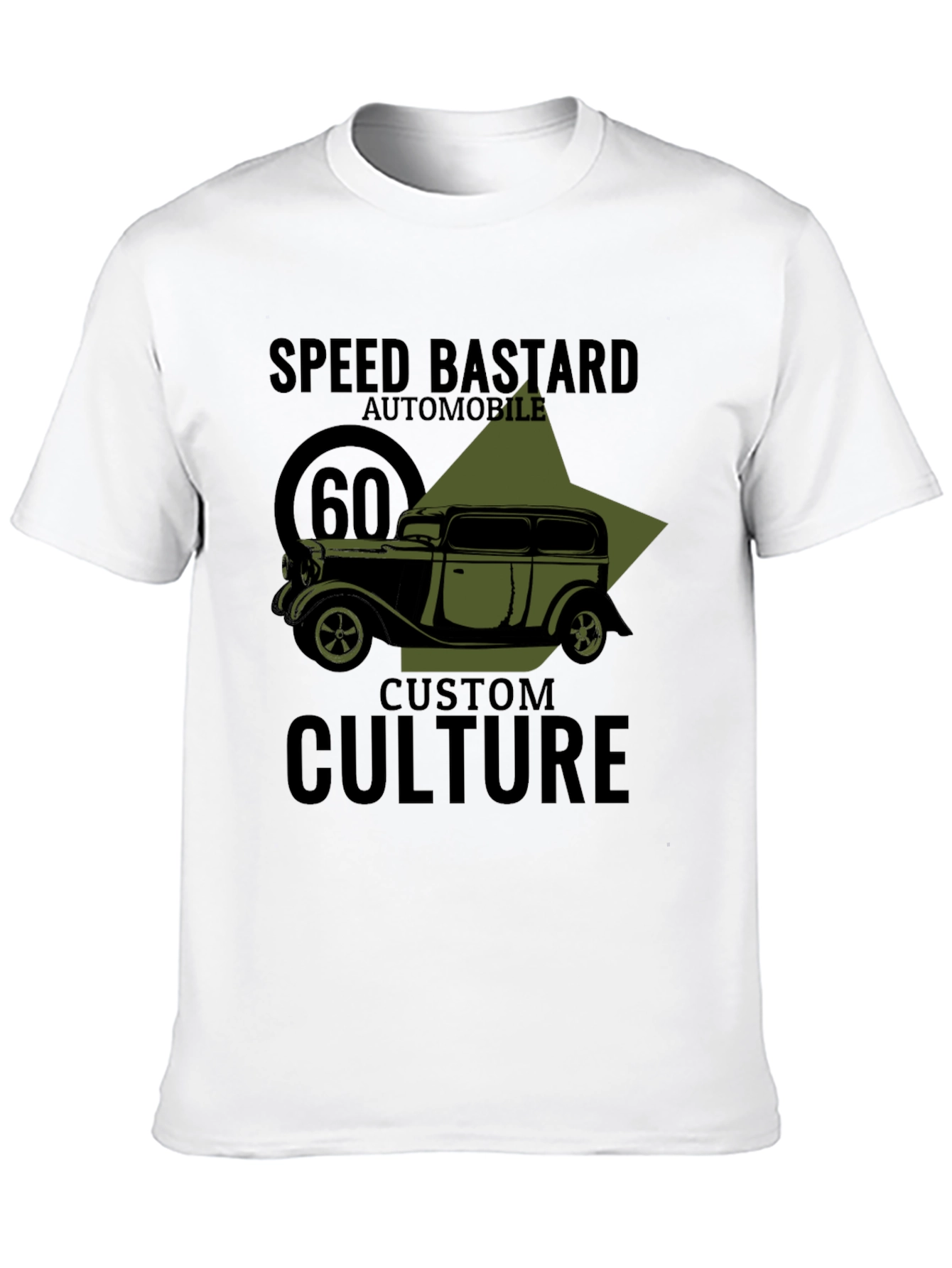 Speed Bastard Automobile Graphic T-Shirt - Custom Culture Design