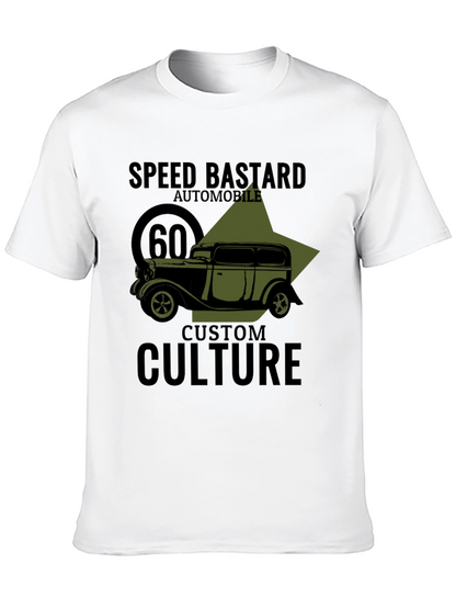 Speed Bastard Automobile Graphic T-Shirt - Custom Culture Design