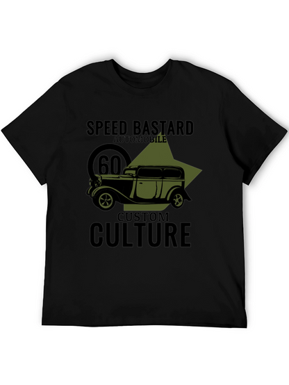 Speed Bastard Automobile Graphic T-Shirt - Custom Culture Design