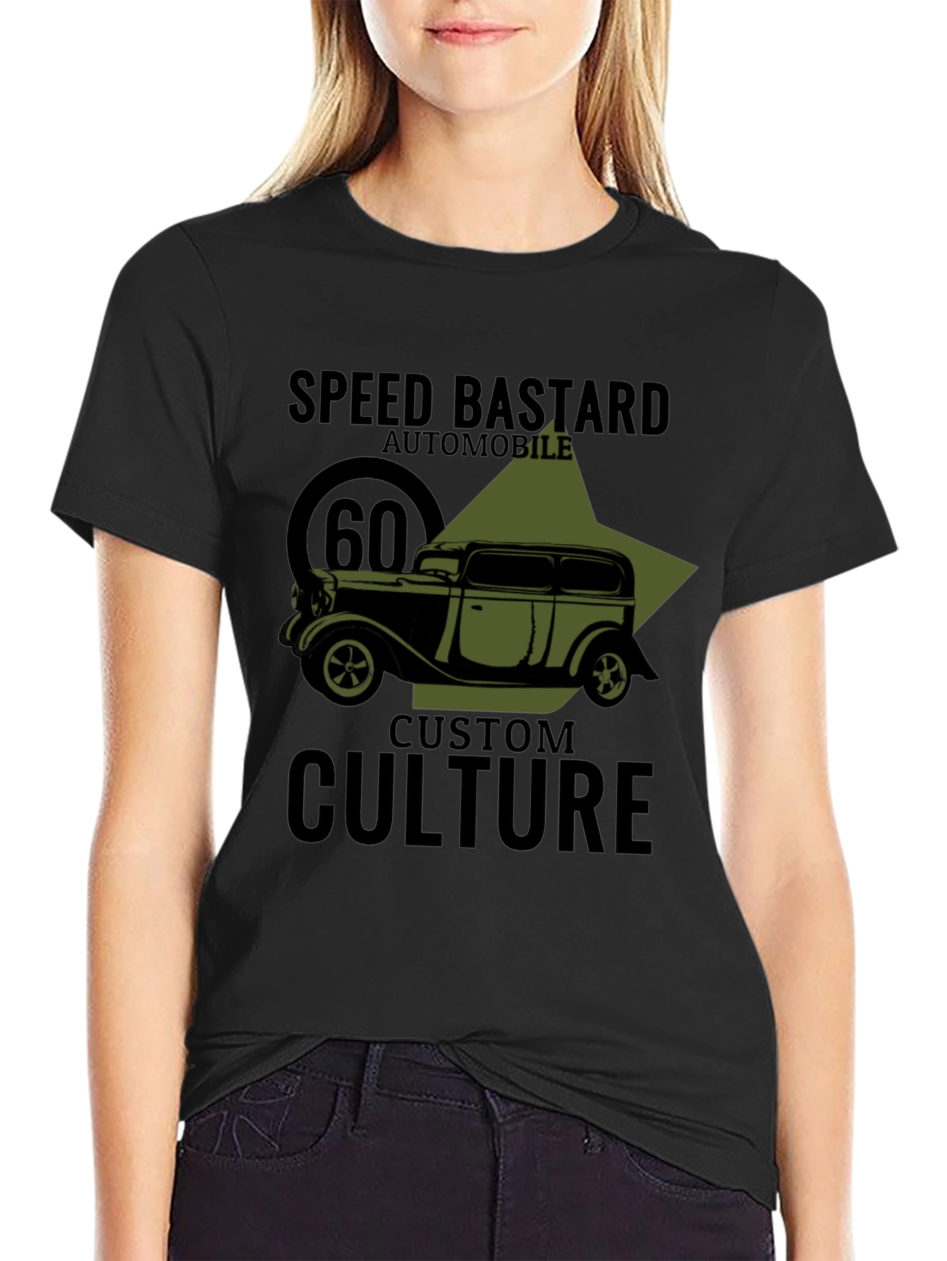 Speed Bastard Automobile Graphic T-Shirt - Custom Culture Design