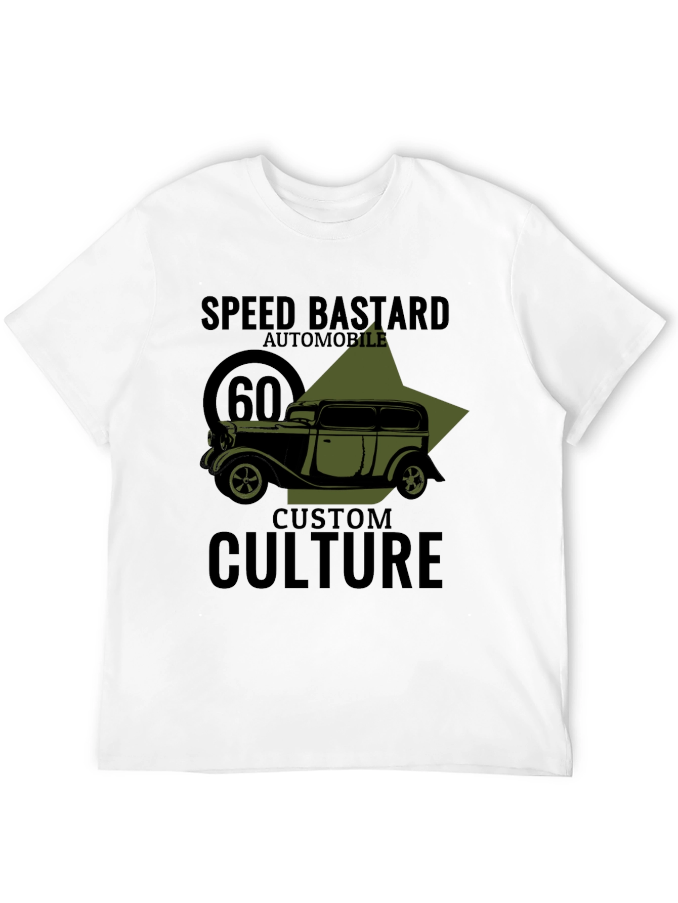 Speed Bastard Automobile Graphic T-Shirt - Custom Culture Design