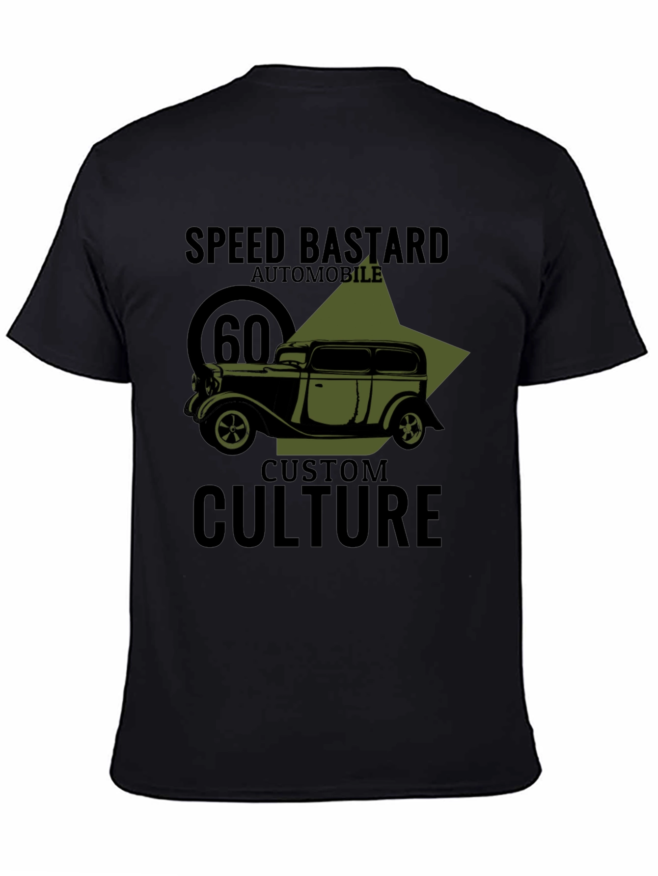 Speed Bastard Automobile Graphic T-Shirt - Custom Culture Design