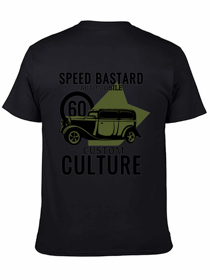 Speed Bastard Automobile Graphic T-Shirt - Custom Culture Design