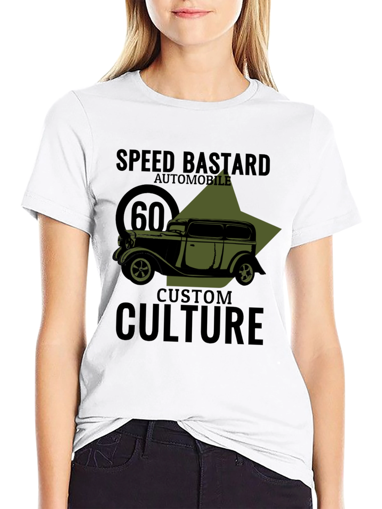 Speed Bastard Automobile Graphic T-Shirt - Custom Culture Design