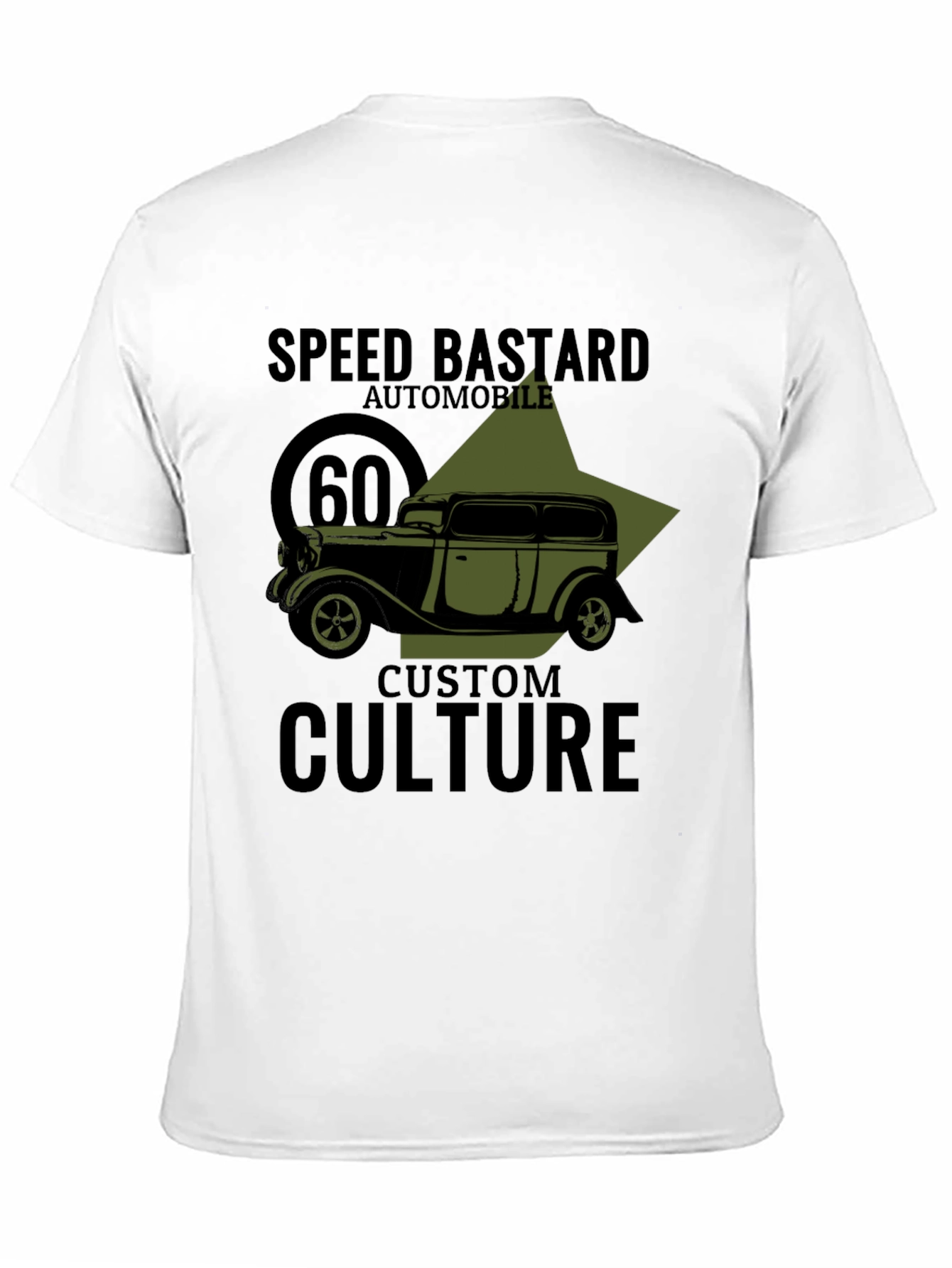 Speed Bastard Automobile Graphic T-Shirt - Custom Culture Design