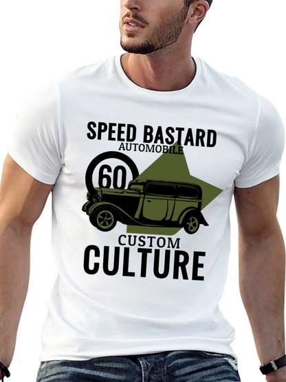 Speed Bastard Automobile Graphic T-Shirt - Custom Culture Design