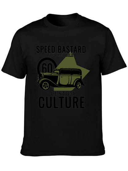 Speed Bastard Automobile Graphic T-Shirt - Custom Culture Design
