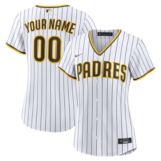 San Diego Padres Nike Women's Home Replica Custom Jersey - White