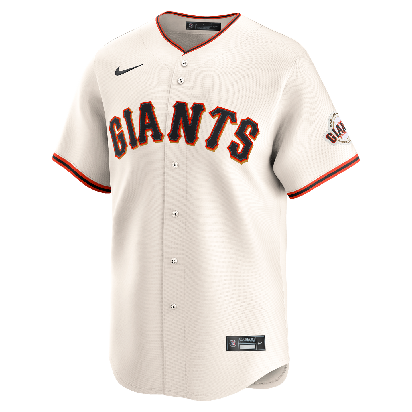 San Francisco Giants Nike Home Limited Jersey - Cream
