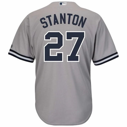 Giancarlo Stanton New York Yankees Big And Tall Alternate Cool Base Player Jersey - Gray