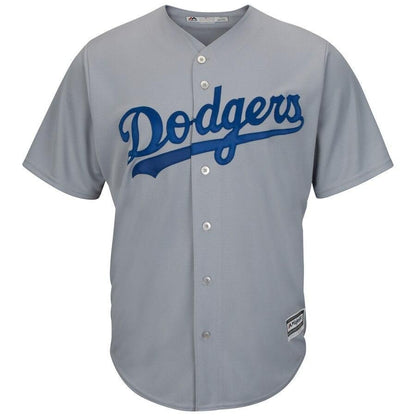 Clayton Kershaw Los Angeles Dodgers Road Official Cool Base Player Jersey - Gray