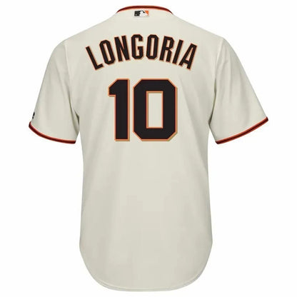 Evan Longoria San Francisco Giants Home Cool Base Player Jersey - Cream