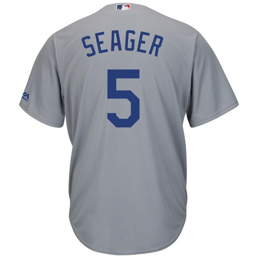 Corey Seager Los Angeles Dodgers Road Official Cool Base Player Jersey - Gray