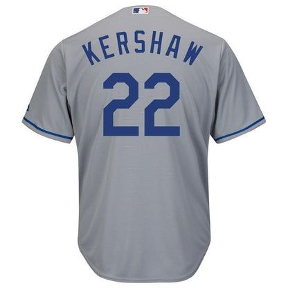 Clayton Kershaw Los Angeles Dodgers Cool Base Player Jersey - Gray