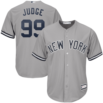 Men's Aaron Judge Gray New York Yankees Big & Tall Player Jersey Jersey