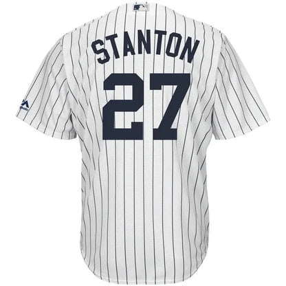 Giancarlo Stanton New York Yankees Home Big And Tall Cool Base Player Jersey - White Navy