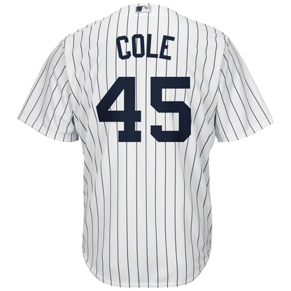 Men's Gerrit Cole White/Navy New York Yankees Big & Tall Player Jersey Jersey