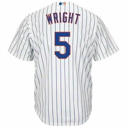 David Wright New York Mets Home Big And Tall Cool Base Player Jersey - White Royal