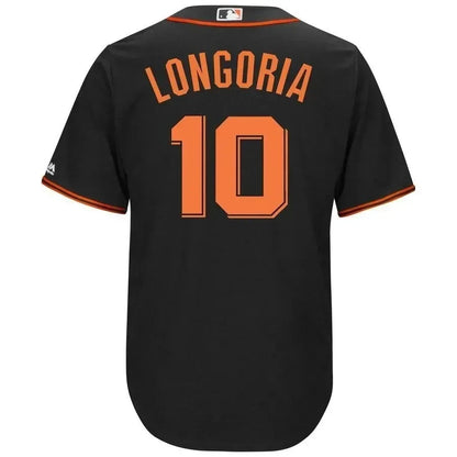 Evan Longoria San Francisco Giants Alternate Cool Base Player Jersey - Black