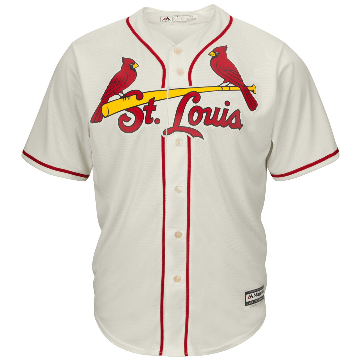 Men's White St. Louis Cardinals Official Cool Base Jersey Jersey