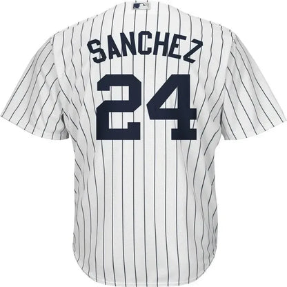 Gary Sanchez New York Yankees Big And Tall Home Cool Base Player Jersey - White Navy